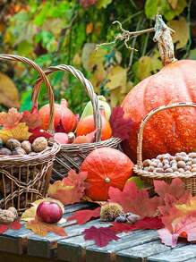 100pcs Mixed Color Artificial Maple Leaf, Plastic Fake Maple Leaf For Summer, Home Decor - Multicolor - View 4