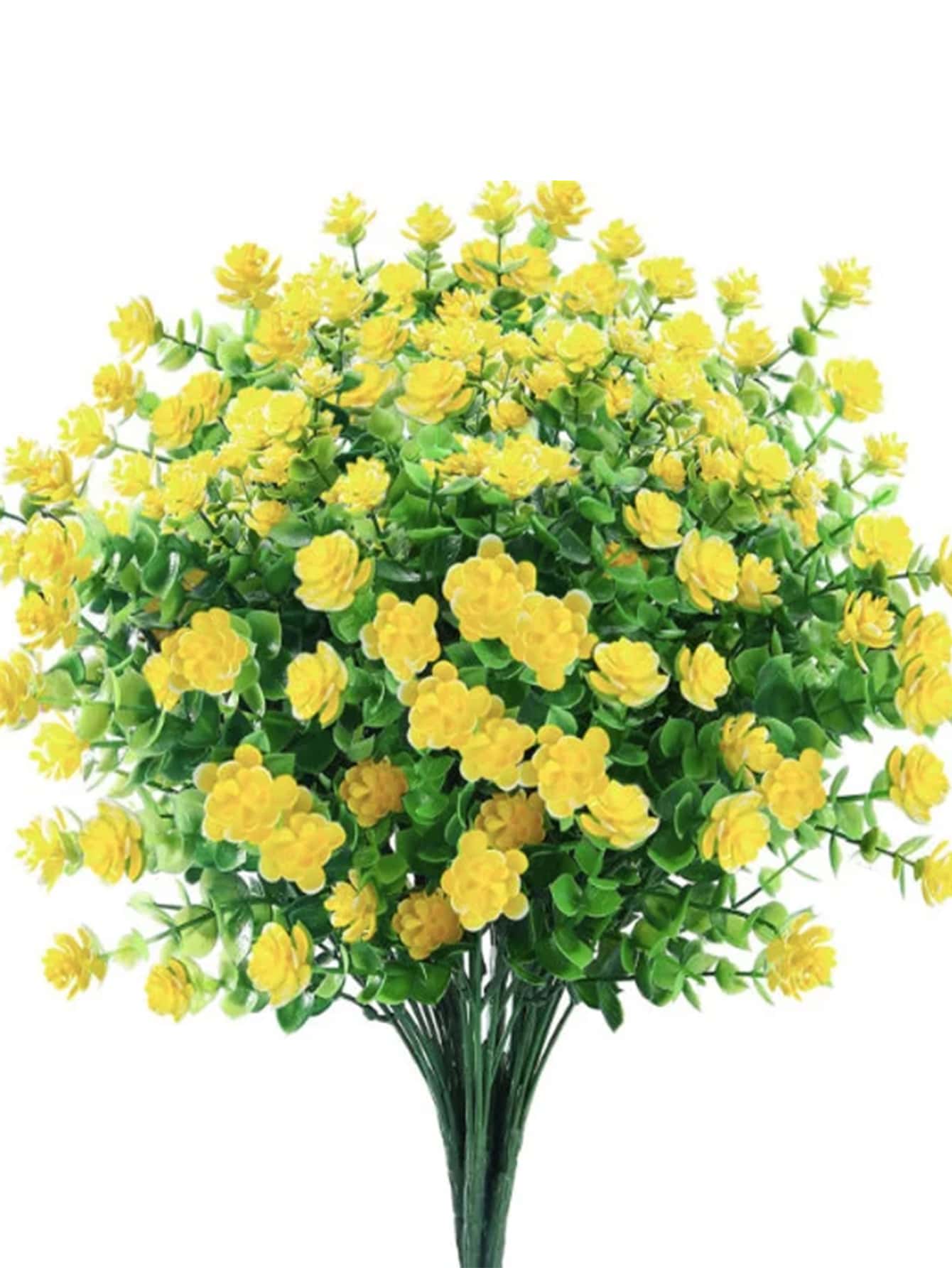 1入/2入/4入/6入人造花，室外假紫薇耐紫外線人造盒裝黃杨灌木塑料綠植，適用於外掛花盆、露台庭院婚禮室內家居廚房農舍裝飾 - 彩色 - 查看 1