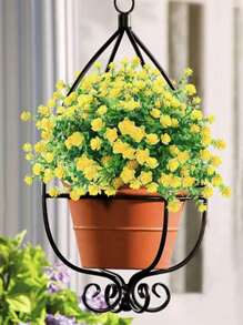 1入/2入/4入/6入人造花，室外假紫薇耐紫外線人造盒裝黃杨灌木塑料綠植，適用於外掛花盆、露台庭院婚禮室內家居廚房農舍裝飾 - 彩色 - 查看 7