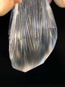 100 piezas Cubierta para alimento desechable transparente - transparente - Ver 3