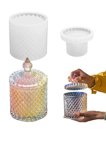 1pc Storage Box Design DIY Silicone Mold