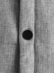 SHEIN Tween Boys Snap Button Hooded Padded Coat Without Pullover - Grey - View 4