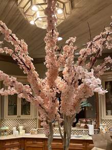 1支/3支/6支人造花，樱花，藤蔓，家居装饰，卧室装饰，DIY花环材料，情人节，新年装饰，生日派对装饰，婚礼场地布置，户外花园装饰 - 彩色 - 查看 6