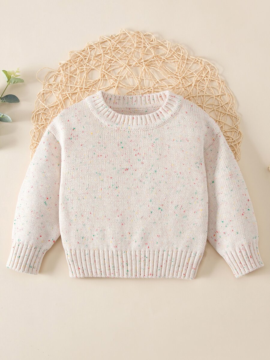 Bebé Jersey tejido jaspeado - Albaricoque - Ver 1