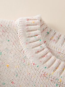 Bebé Jersey tejido jaspeado - Albaricoque - Ver 4