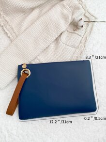 ly hợp màu trơn Thanh lịch - Màu xanh hải quân - Xem 4