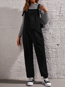 SHEIN Maternity Patched Pocket Overalls Without Tee