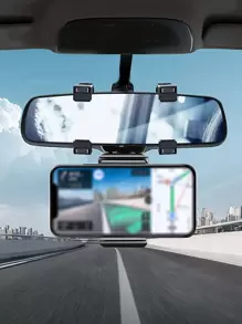 Rotatable Car Phone Holder - Black - View 5