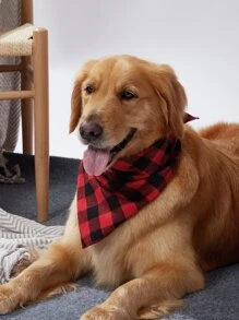 Plaid Print Pet Bandana