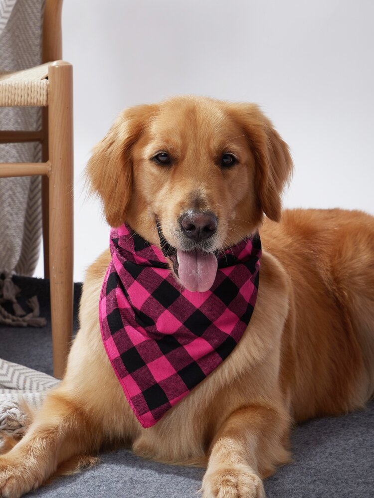 Plaid Print Pet Bandana