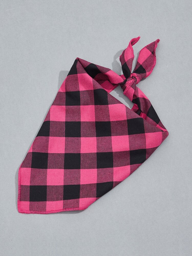 Plaid Print Pet Bandana