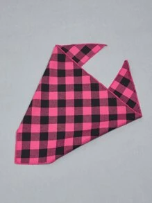 Khăn rằn in họa tiết kẻ sọc cho thú cưng - Màu Hồng Tươi - Xem 3