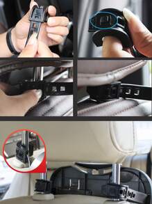 1入組車座後背杯子支架 - 黑色 - 查看 5