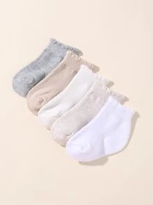 5 đôi tất rắn cho bé - Nhiều màu - Xem 3