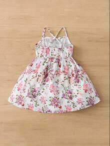 SHEIN Baby Floral Print Cami Dress - White - View 2