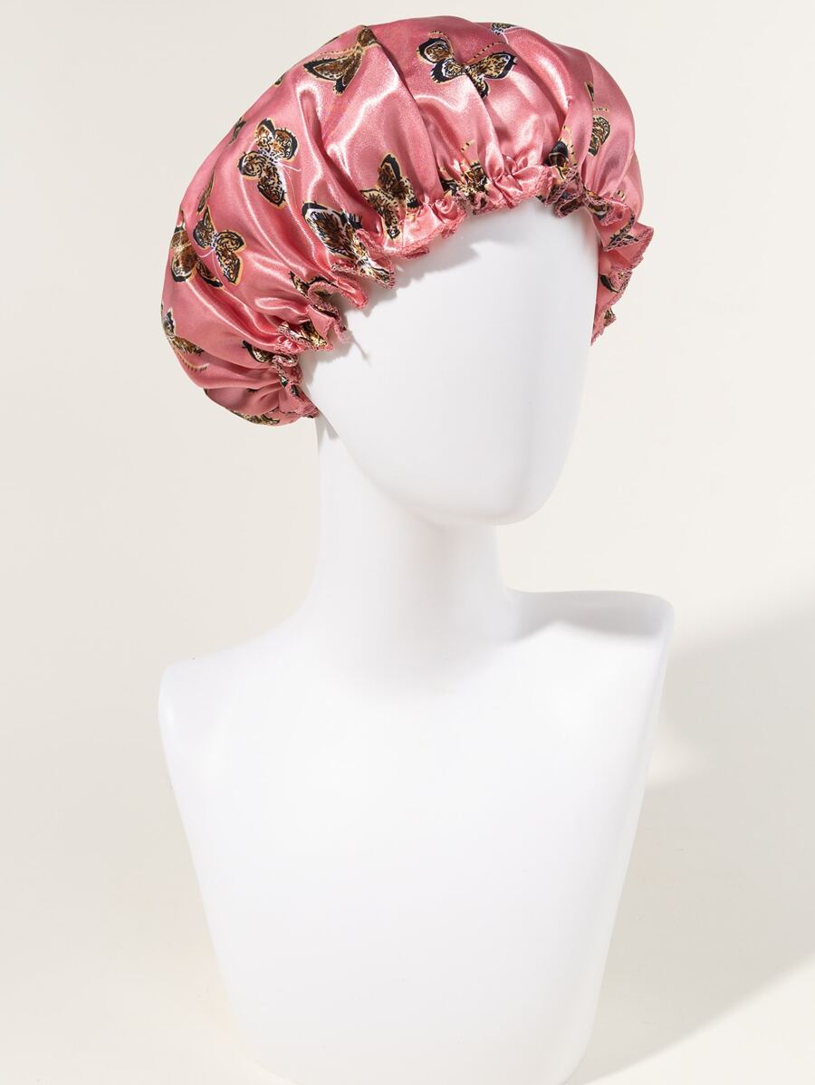 蝴蝶印花发帽 睡眠帽 - 彩色 - 查看 1