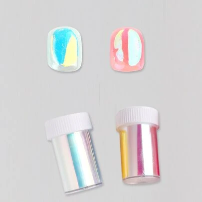 FULL BEAUTY 极光星空纸 2 卷 DIY 美甲饰品 美甲宝石 美甲用品 美甲