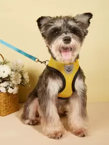 1入組透氣寵物背帶&1条皮带 - 彩色 - 查看 3