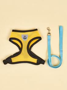 1入組透氣寵物背帶&1条皮带 - 彩色 - 查看 2