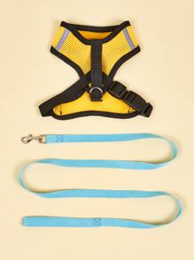 1入組透氣寵物背帶&1条皮带 - 彩色 - 查看 4