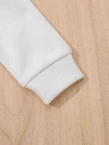 Baby Boy Plaid Print Polo Neck Sweatshirt & Pants - Multicolor - View 4