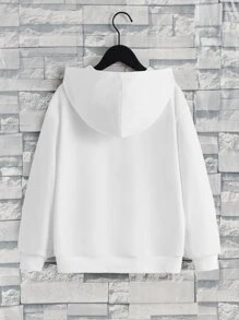SHEIN Boys Japanese Letter & Figure Graphic Hoodie