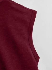 StreetHx 高低下擺抽繩連帽T恤