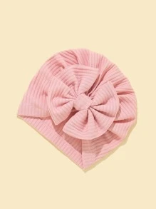1pc Baby Bow Decor Hat - Pink - View 2