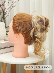 Short Body Wave Synthetic Hair Updo - Multicolor - View 2