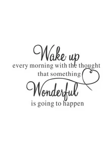 1pc PVC Wall Sticker,Modern Black Slogan Pattern Wall Decal For Bedroom & Living Room,Stickers,Wall Decal, Vinyl Decal For Home Decorations,Spring Decoration Items Refresh Your Home,Rama Decoration Stickers - Black - View 2