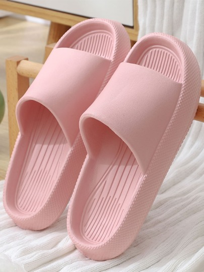 Women's Thick Platform Eva Home Slippers, Comfortable, Non-Slip, Four Seasons, Fashionable