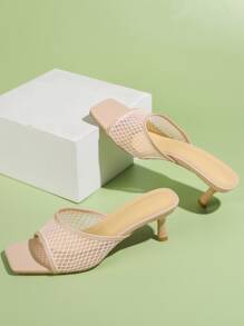 Women Bow & Rhinestone Decor Ankle Strap Sandals, Chunky Heeled Fashion Sandals Pink - Pink - View 3