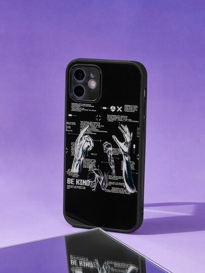 Handyhülle mit Buchstaben Grafik