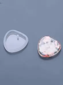 6 件装混合图案 DIY 硅胶模具，小吊坠硅胶模具，适用于 DIY 工艺品 - 無色 - 查看 6