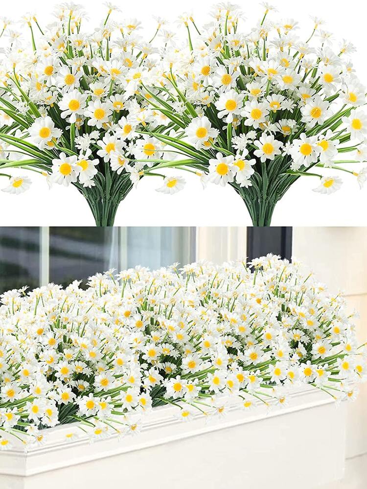 1branch Artificial Daisy Rama Decoration Rama E-I-D - White - View 4