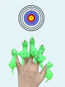 2 piezas Juguete para gato con diseño de dibujos animados catapulta - Verde - Ver 2