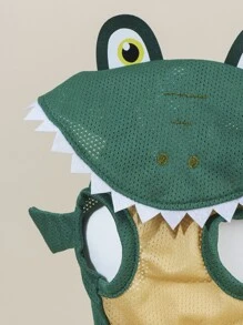 1pc Crocodile Design Pet Costume Halloween Halloween Costumes - Army Green - View 6