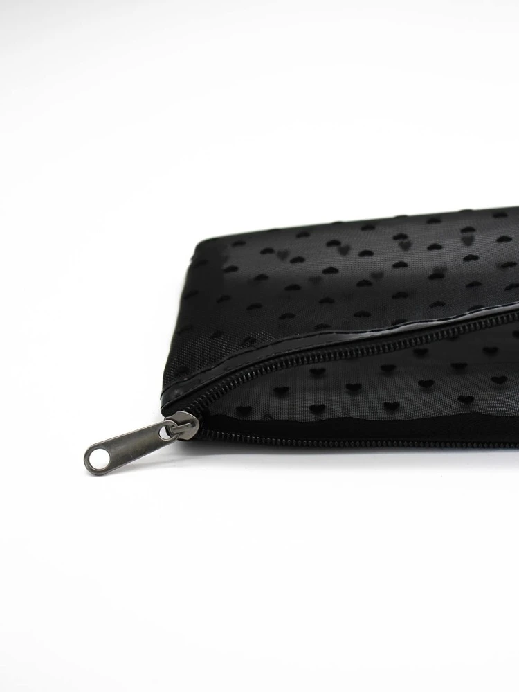 Simple Style Mesh Cosmetic Bag With Heart Shape Pattern, Makeup Bag Makeup Pouch Skincare Bag Toiletry Bag Packing Cubes, Travel Essentials Cruise Essentials Dorm Essentials, Wedding Bridesmaid Gifts, Mom Gifts, Birthday Gifts, Gifts For Friends And Teachers, Home Decor, Bathroom Living Room Bed Make Up Organizer, Nail Polish Organizer Makeup Bag Storage Makeup Case Makeup Travel Toiletry Organizer Essentials Gifts Storage Zipper Accessories Nail, Makeup Bag, Makeup Pouch, Bag, Makeup Cases, Small Makeup Bag,Makeup Pouch,Cosmetic Bag,Travel Essential,Large Capacity,Large Makeup Bag,Christmas Gifts,Pouch,Travel,Gifts For Women Travel Essential,Pouch,Clutch / Small Handbag, Makeup Organizer,Makeup Organize,Pouch,Brush Holder,Mini Pouch,Large Capacity Pouch,Gifts For Women,Christmas Gifts,Gift Ideas For Women,Pouch,Makeup Pouch,Travel Essential