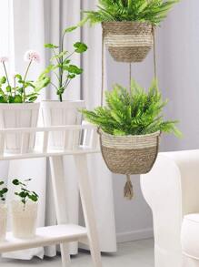 1 cây dương xỉ Boston nhân tạo Cây nhân tạo Cây xanh ngoài trời Cây bụi giả Chống tia UV Cho Vườn Hiên Trước Bàn Cửa Sổ Hộp Trang Trí Nhà - màu xanh lá - Xem 5