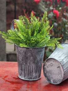 1 cây dương xỉ Boston nhân tạo Cây nhân tạo Cây xanh ngoài trời Cây bụi giả Chống tia UV Cho Vườn Hiên Trước Bàn Cửa Sổ Hộp Trang Trí Nhà - màu xanh lá - Xem 7