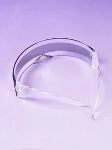 ROMWE Full Wrap-Around Fashion Glasses - Clear - View 5