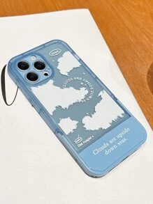 Funda para móvil con patrón de nubes con Soporte invisible escritorio - Multicolor - Ver 2