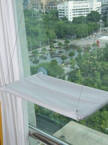 1pc Cat Hammock, Suitable For All Seasons, For Cats - Grey - View 7