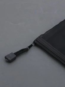 1/2/5pcs Simple Black Mesh Pencil Case Stationery,Pencil Pouch,School Bag - Black - View 7