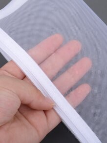 1pc Portable Mesh Pencil Bag - Perfect Office Stationery Pouch For Students & Adults Back To School,Back To School,School Supplies,Pencil Case,Pencil Pouch,School Bag