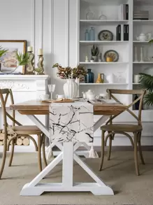 1 cái bằng đá cẩm thạch Hoa văn tua trang trí bàn chạy - Nhiều màu - Xem 1