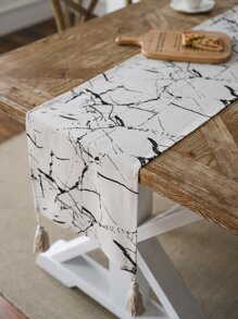 1 cái bằng đá cẩm thạch Hoa văn tua trang trí bàn chạy - Nhiều màu - Xem 2