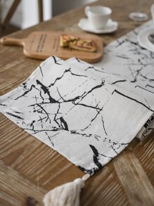 1 cái bằng đá cẩm thạch Hoa văn tua trang trí bàn chạy - Nhiều màu - Xem 3