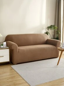 1pc Ghế sofa màu rắn - màu nâu - Xem 4