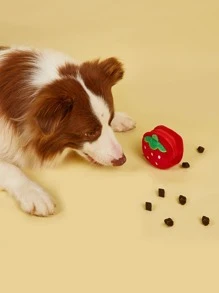 Strawberry Design Pet Treat Pouch - Red - View 2